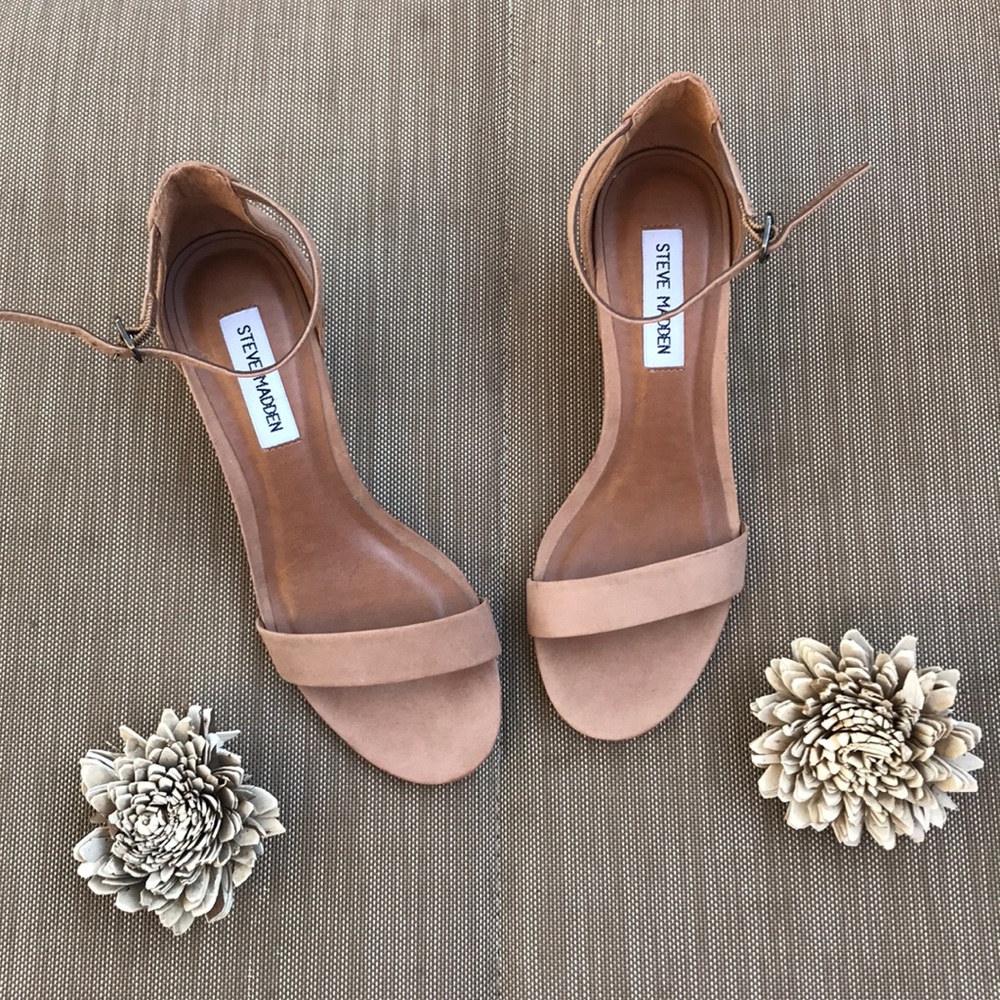 Steve Madden Irene Nubuck Block Heel Sandals